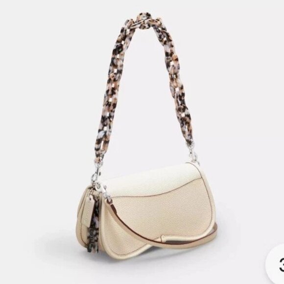 Coach Wavy Dinky Bag Shoulder Crossbody Coachtopia Leather CK113 Cloud🌸🌸 - Picture 2 of 6